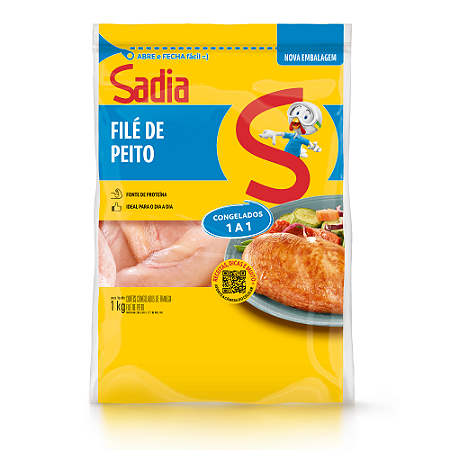 Filé de Peito de Frango sem Pele sem Osso Sadia 1kg