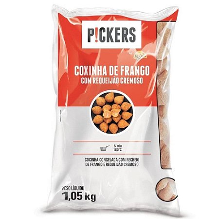 COXINHA PICKERS FRANGO COM REQUEIJÃO MCCAIN PACOTE DE 1,05KG