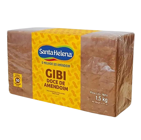Doce de Amendoim Gibi Santa Helena Pacote 1,5kg