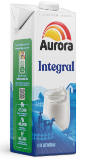 Leite UHT Integral Aurora 1LT