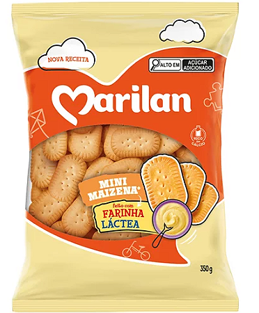 Biscoito Marilan Mini Maizena de Farinha Láctea 350g