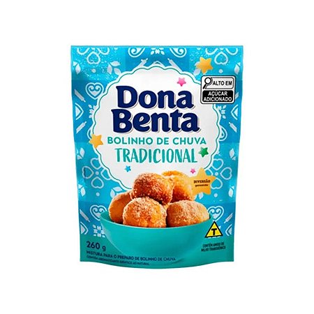 Mistura Para Bolinho Chuva Dona Benta Tradicional Sachê 260g