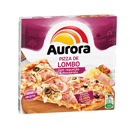 Pizza de Lombo com Requeijão e Mussarela Aurora 460g