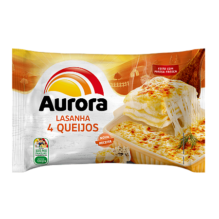 Lasanha Quatro Queijos Aurora 600g