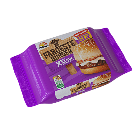 X- Faroeste Burger sabor Bacon com requeijão Aurora 145g
