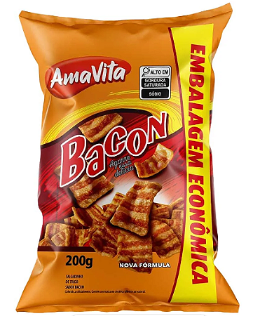Salgadinho Amavita Sabor Bacon 200g