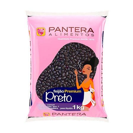 FEIJÃO PANTERA PRETO TIPO 1 1KG