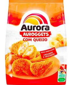 Empanado Auroggets Sabor Queijo Aurora 900g