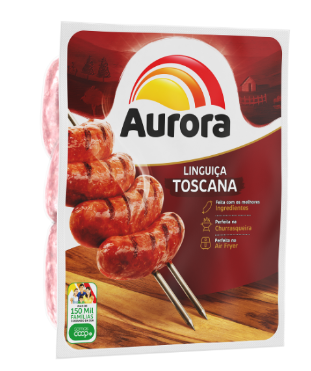 Linguiça Toscana Aurora Congelada Pacote com 700g
