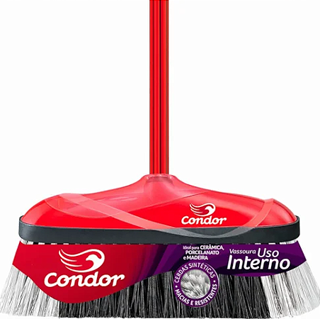 Vassoura Condor de Pelo Para Uso Interno