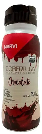 Cobertura Para Sorvete Chocolate 190g - Marvi
