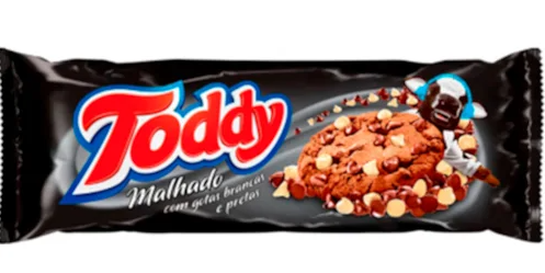 Cookies Toddy Chocolate Malhado Gotas Brancas e Pretas 57g