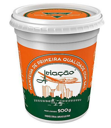 Manteiga Aviacao Pote 500g Com Sal