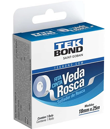 Fita Veda Rosca TekBond Cinta 18mmx25m