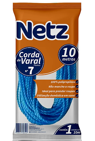 Corda de Varal Netz Plástica 10 Metros N7