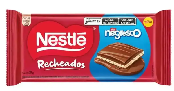 CHOC RECH NESTLE NEGRESCO 90GR AO LEITE.BISCOI