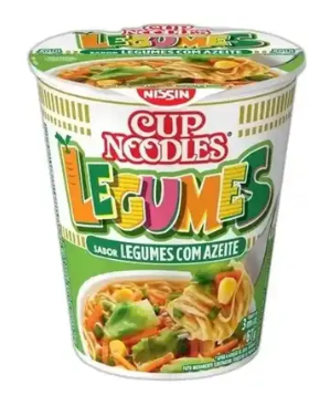 MACARRAO INST CUP NOODLES 67GR NISSIN LEGUMES AZEITE