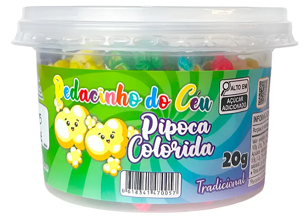 Pipoca Doce Linha Gourmet Crocante De Pote 20g