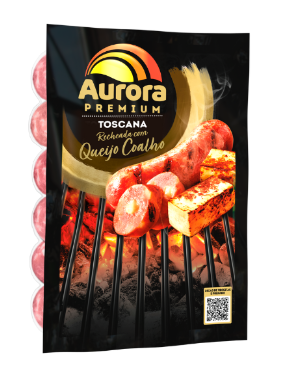 Toscana Recheada com Queijo Coalho Aurora Premium 500g