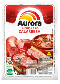 Linguiça Tipo Calabresa Defumada Aurora 400g
