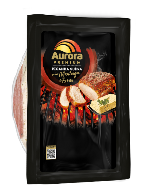 Picanha Suína Sabor Manteiga e Ervas Aurora Premium (com aproximadamente 1kg)