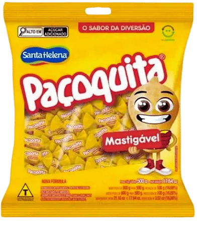 Bala Mastigavel De Paçoca Paçoquita 500g