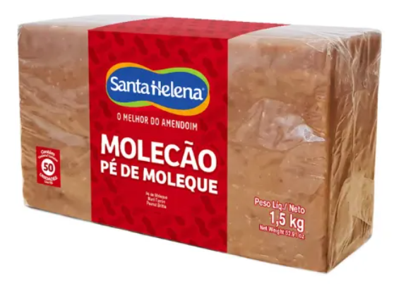 Pé De Moleque Molecão 1,5kg 50un Santa Helena