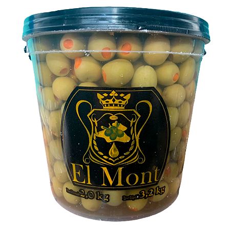 Azeitona Verde Recheada El Mont Balde de 2KG