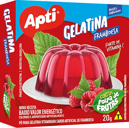 Gelatina Apti Sabor Framboesa 20g