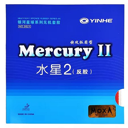Borracha Tênis De Mesa Yinhe Mercury II Moxa Aprovado ITTF