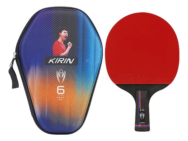Raquete Classineta Loki K6 Profissional Borrachas Rxton 3 ITTF Tênis de Mesa + Capa