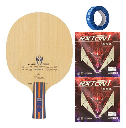Raquete Classineta K1 Carbon + 2x Borrachas Rxton I Aprovado ITTF Tênis Mesa