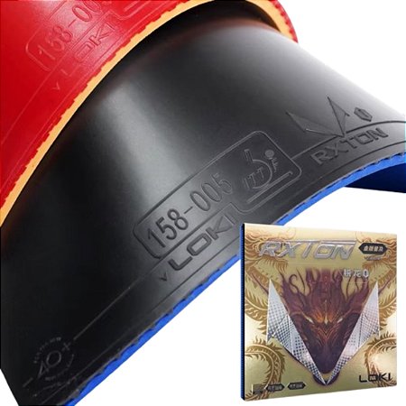 02 Borrachas Loki Rxton I Train Gold Profissional Aprovado ITTF Tênis Mesa