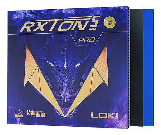 Borracha Loki Rxton 5 Pro Esponja Azul Pegajosa Tênis Mesa