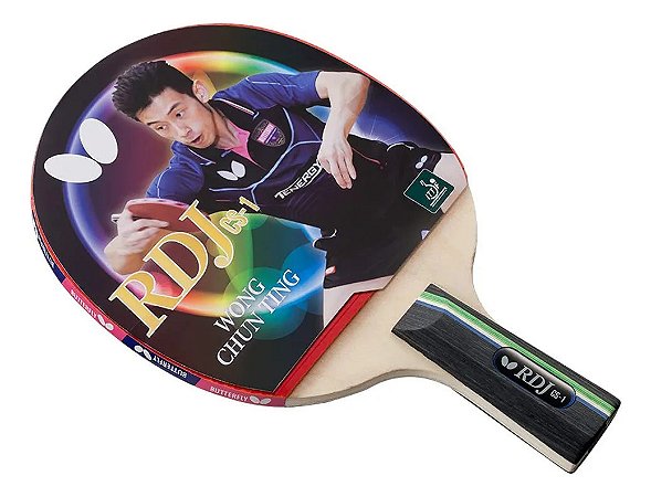 Raquete Butterfly Caneta Chinesa RDJ CS1 Aprovado ITTF Tênis de Mesa