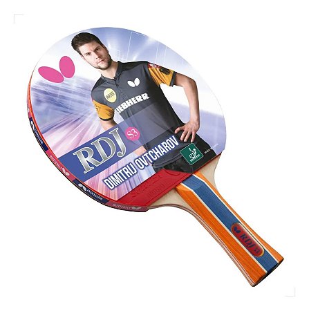Raquete Clássica Butterfly Profissional RDJ S3 Tênis Mesa