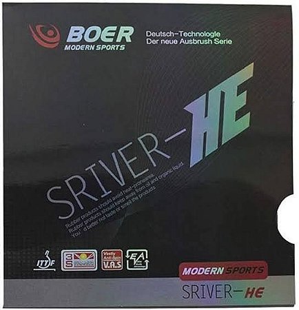 Borracha Tênis Mesa - Boer Sriver-HE Aprovado ITTF