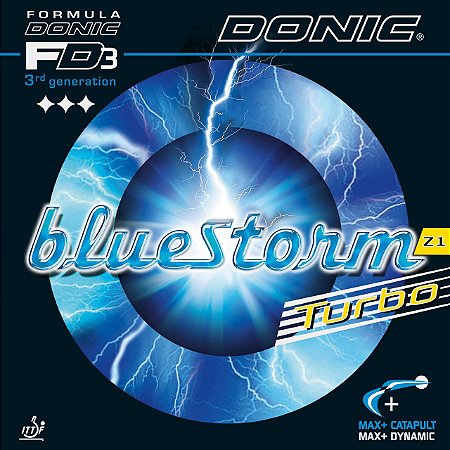 Borracha Donic - Bluestorm Z1 Turbo (Esponja Azul) Tênis De Mesa