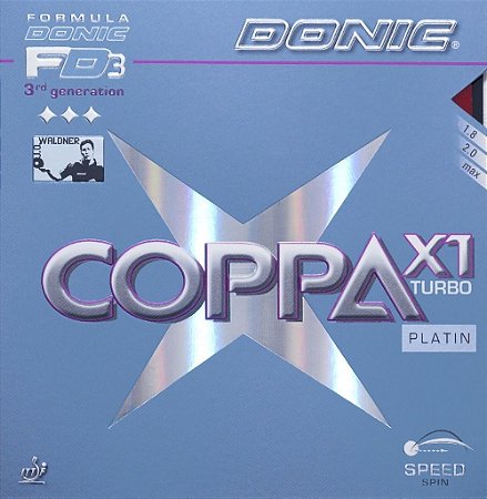 Borracha Donic - Coppa X1 Turbo Platin Tênis De Mesa