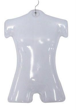 Cabide PVC Busto Infantil Transparente - MERCADÃO DO LOJISTA