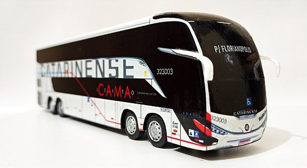 Miniatura De Ônibus Da Catarinense Marcopolo G8 DD 1800 Exclusiva 1/64