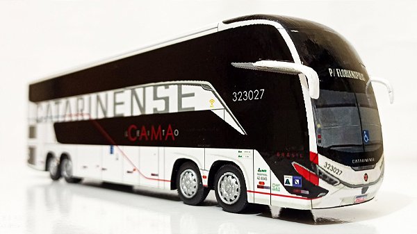Miniatura De Ônibus Da Catarinense Marcopolo G8 DD 1800 Exclusiva 1/64