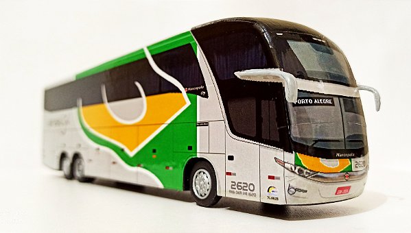 Miniatura De Ônibus Marcopolo G7 Ld da Brasil Sul 1/64 Exclusiva