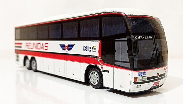 Miniatura De Ônibus Da Reunidas Marcopolo G5 Exclusiva 1/64