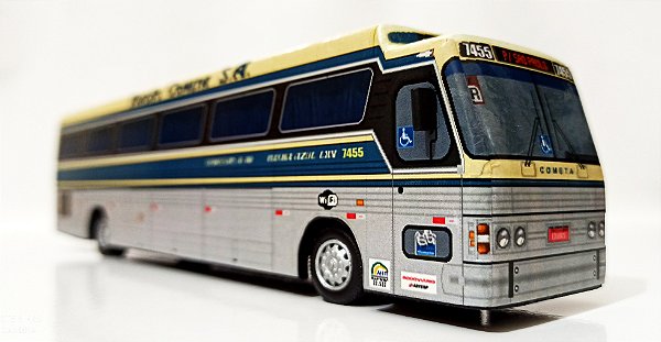 Miniatura De Ônibus Da Cometa Cma Flecha Azul Exclusiva 1/64