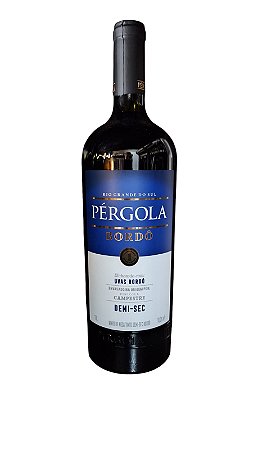 Vinho Pérgola Demi Sec tinto Bordô 1l