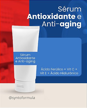 SÉRUM ANTIOXIDANTE E ANTI-AGING (Tallaspheras Vit C + Ác. Ferúlico + Vit E + Ác. Hialurônico - Serum 30 g)