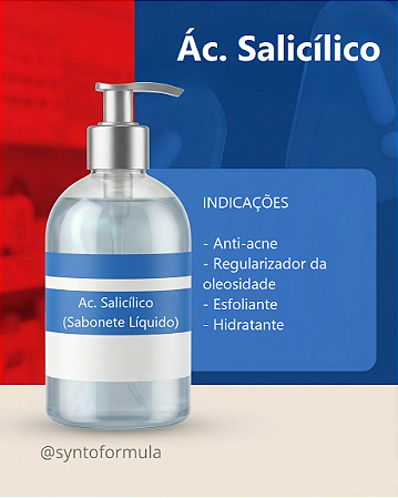 Ác. Salicílico 3% (Sabonete Líq.)