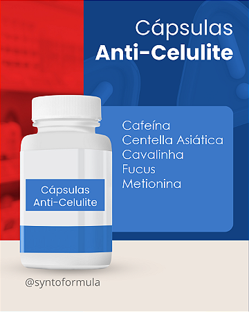 CÁPSULAS ANTI-CELULITE (Cafeína + Centella + Cavalinha + Fucus + Metionina)