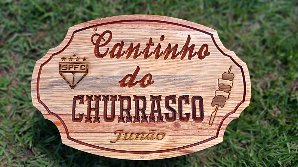 Plaquinha CANTINHO DO CHURRASCO - 002